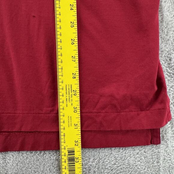 Brooks Brothers Shirt Mens L Red Polo 1/4 Button Country Club Short Sleeve Sport - Picture 10 of 12